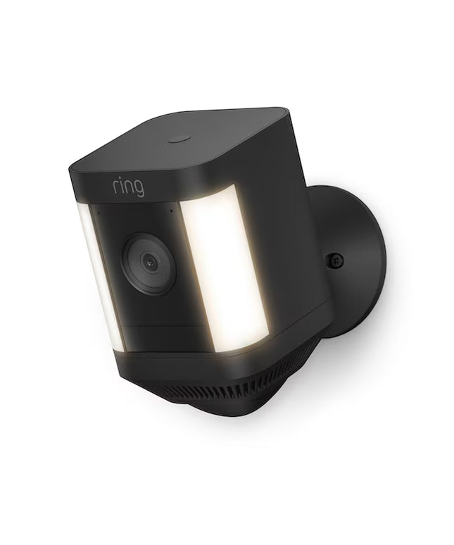 Ring Spotlight Cam Plus, Battery-operated - Smart Security Video Camera with 2 Motion-Activated LED Spotlights, 2-Way Talk, Color Night Vision, Black