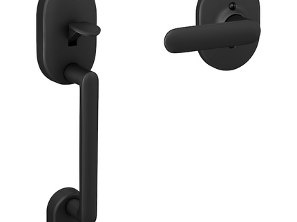 Schlage Arrive Remsen Matte Black Electronic Deadbolt and Remsen-Davlin Handleset Bundle