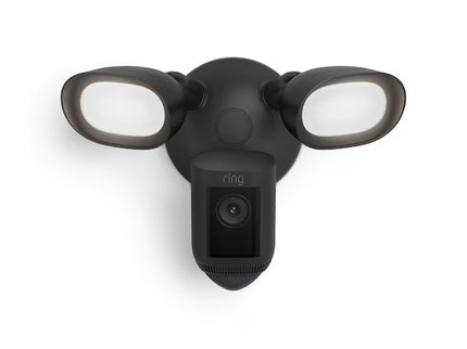 Ring Floodlight Cam Pro with 2K Video and Ring Vision, 2 LED Lights, Dual Band Wi-Fi, and 3D Motion Detection, Black