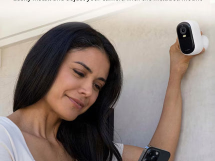 Arlo Essential Outdoor Camera (2nd Generation) Indoor/Outdoor 1-Channel 1-Camera 2K Battery-operated Spotlight Security Camera System