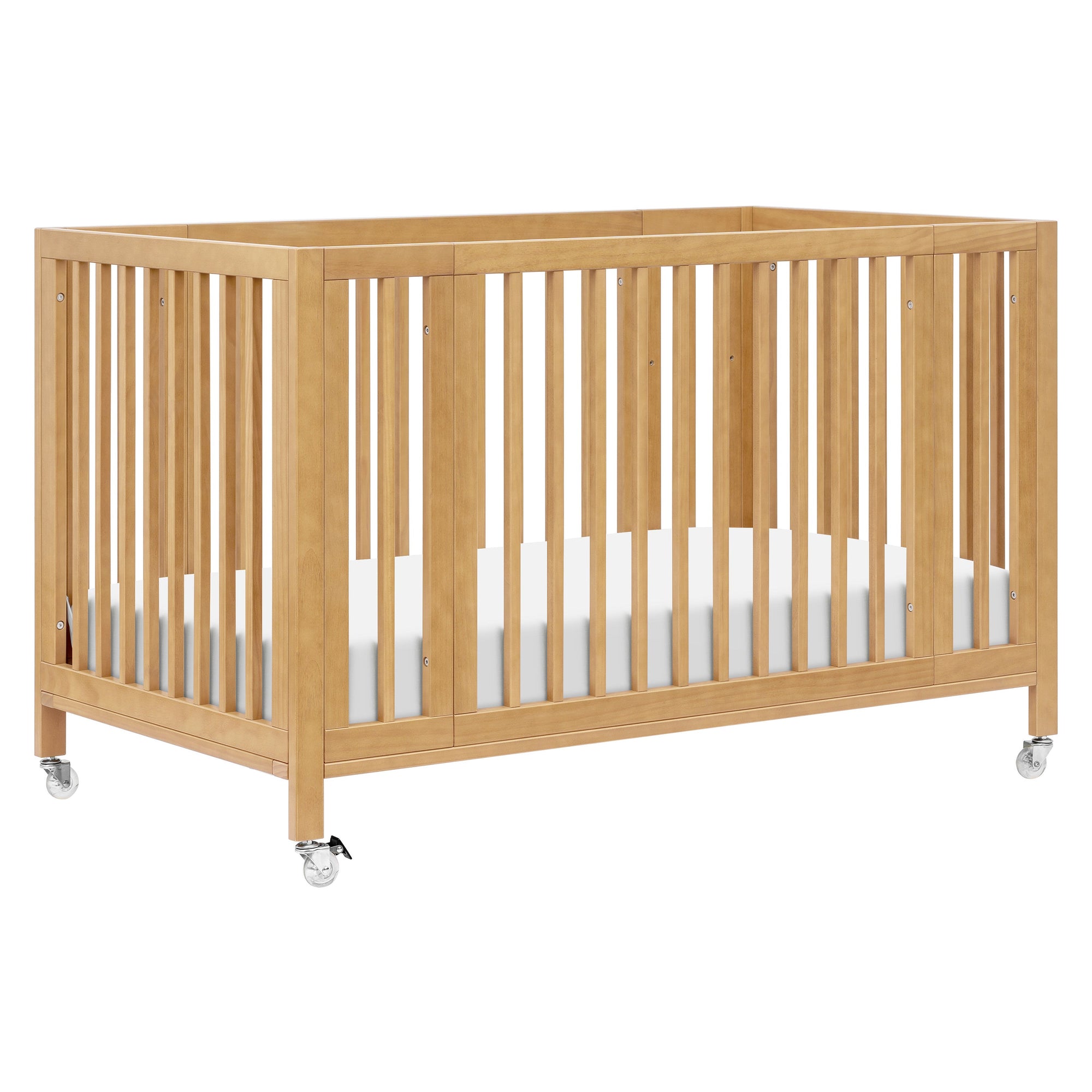 M30880HY,Babyletto,Rolli 9-in-1 Convertible All-Stages« Crib w/ Bassinet & Toddler Bed Kits in Honey