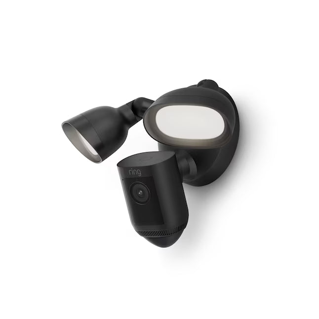 Ring Floodlight Cam Pro with 2K Video and Ring Vision, 2 LED Lights, Dual Band Wi-Fi, and 3D Motion Detection, Black
