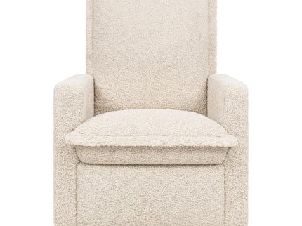 M20977AT,Babyletto,Cali Flange Gliding Swivel Recliner in Almond Teddy Loop