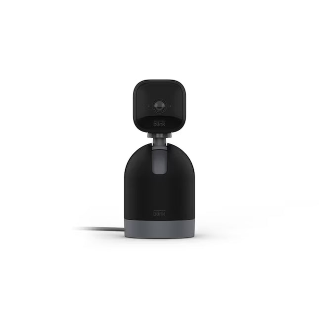 Blink Mini Pan-Tilt Camera Rotating Indoor Plug-in Smart Security Camera, Two-way Audio, HD Video, Motion Detection, Works with Alexa - Black