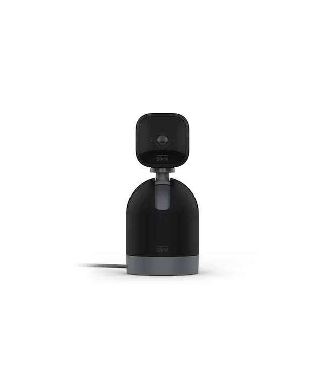 Blink Mini Pan-Tilt Camera Rotating Indoor Plug-in Smart Security Camera, Two-way Audio, HD Video, Motion Detection, Works with Alexa - Black