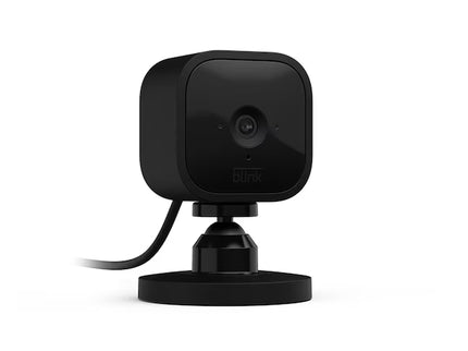 Blink Mini – Compact Indoor Plug-in Smart Security Camera, 1080p HD Video, Night Vision, Motion Detection, Two-way Audio, Easy Set Up, Works with Alexa – Black