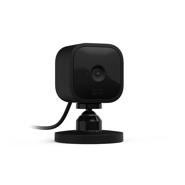 Blink Mini – Compact Indoor Plug-in Smart Security Camera, 1080p HD Video, Night Vision, Motion Detection, Two-way Audio, Easy Set Up, Works with Alexa – Black