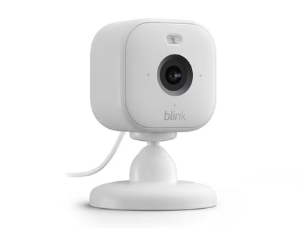 Blink New Mini 2 - Plug-in Smart Security Camera with HD Night View in Color, Built-in Spotlight, Two-way Audio and Motion Detection, Works with Alexa - White