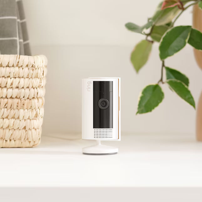 Ring Indoor Cam (2nd Gen) - Plug-In Smart Security Wifi Video Camera, with Included Privacy Cover, Night Vision, White, 2-Pack