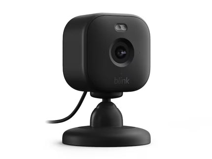 Blink Mini 2 - Plug-in Smart Security Camera with HD Night View in Color, Built-in Spotlight, Two-way Audio and Motion Detection, Works with Alexa - Black