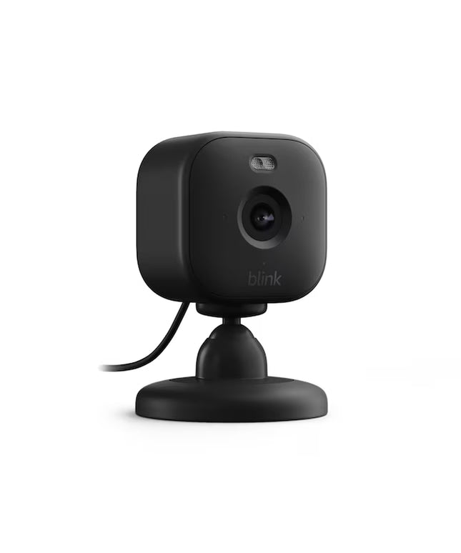 Blink Mini 2 - Plug-in Smart Security Camera with HD Night View in Color, Built-in Spotlight, Two-way Audio and Motion Detection, Works with Alexa - Black