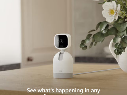 Blink Mini Pan-Tilt Camera Rotating Indoor Plug-in Smart Security Camera, Two-way Audio, HD Video, Motion Detection, Works with Alexa - Black