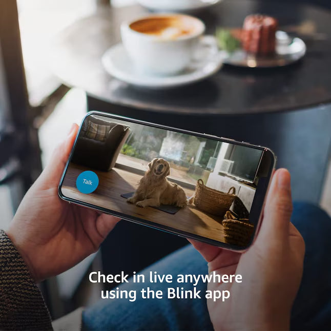 Blink Mini – Compact Indoor Plug-in Smart Security Camera, 1080p HD Video, Night Vision, Motion Detection, Two-way Audio, Easy Set Up, Works with Alexa – Black