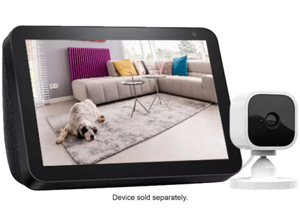 Blink Mini – Compact Indoor Plug-in Smart Security Camera, 1080p HD Video, Night Vision, Motion Detection, Two-way Audio, Easy Set Up, Works with Alexa – White