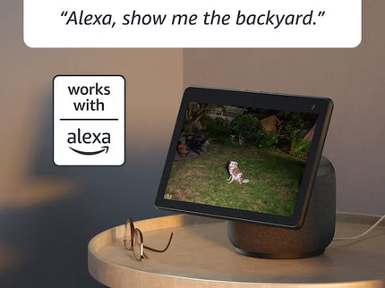 Blink Wired Floodlight Camera - Smart Security Camera - 2600 Lumens, HD Live View - Enhanced Motion Detection - Built-in siren - Works with Alexa - White