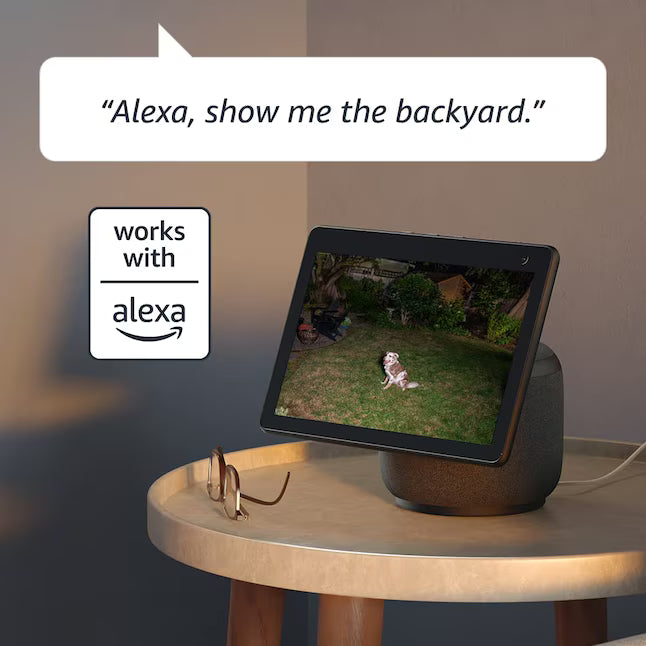 Blink Wired Floodlight Camera - Smart Security Camera - 2600 Lumens, HD Live View - Enhanced Motion Detection - Built-in siren - Works with Alexa - White