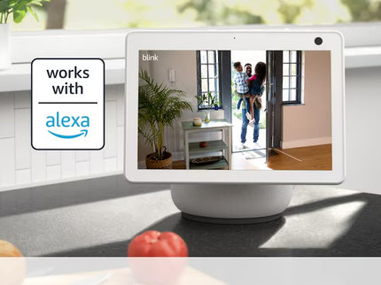 Blink Mini 2 - Plug-in Smart Security Camera with HD Night View in Color, Built-in Spotlight, Two-way Audio and Motion Detection, Works with Alexa - Black