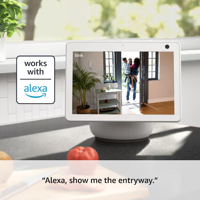 Blink Mini 2 - Plug-in Smart Security Camera with HD Night View in Color, Built-in Spotlight, Two-way Audio and Motion Detection, Works with Alexa - Black