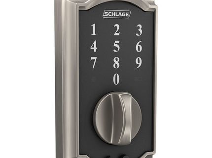 Schlage Touch Camelot Satin Nickel Touchscreen Keypad Electronic Deadbolt Lock