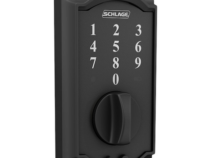 Schlage Touch Camelot Matte Black Touchscreen Keypad Electronic Deadbolt Lock
