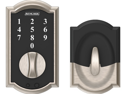 Schlage Touch Camelot Satin Nickel Touchscreen Keypad Electronic Deadbolt Lock