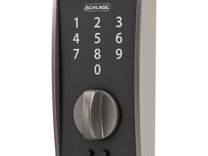 Schlage Touch Century Satin Nickel Touchscreen Keypad Electronic Deadbolt Lock