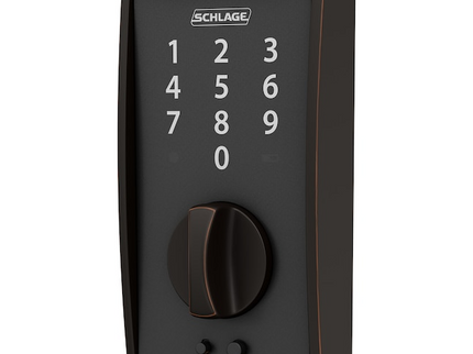 Schlage Touch Century Aged Bronze Touchscreen Keypad Electronic Deadbolt Lock
