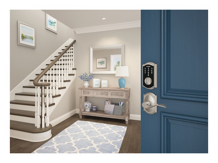 Schlage Touch Camelot Satin Nickel Touchscreen Keypad Electronic Deadbolt Lock