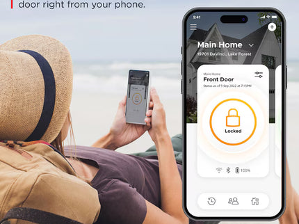 Kwikset Halo Keypad Venetian Bronze Smart Wi-Fi and Keypad Electronic Deadbolt Lock ft. SmartKey Security