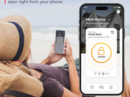 Kwikset Halo Keyless Entry Matte Black Smart Wi-Fi and Touchscreen Keypad Electronic Deadbolt Lock ft. SmartKey Security