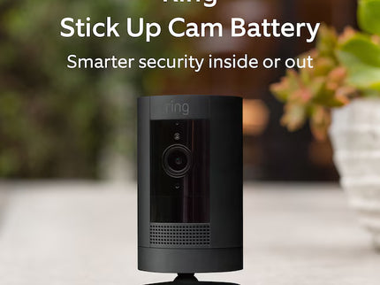 Ring Stick Up Cam Battery - Indoor/Outdoor Smart Security Wifi Video Camera with 2-Way Talk, Night Vision, Black