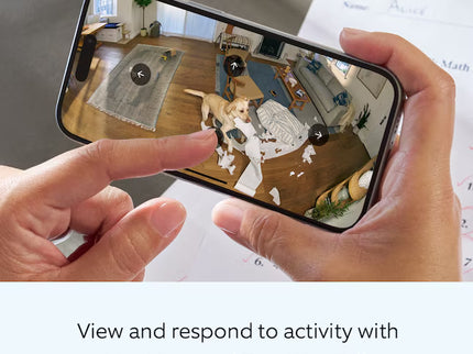 Ring Pan-Tilt Indoor Cam with 360 Degree Horizontal Pan Coverage, Live View & Two-Way Talk, and HD Video, Blush