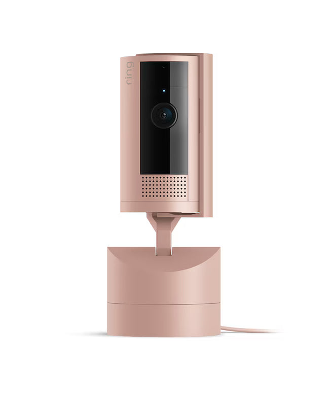 Ring Pan-Tilt Indoor Cam with 360 Degree Horizontal Pan Coverage, Live View & Two-Way Talk, and HD Video, Blush