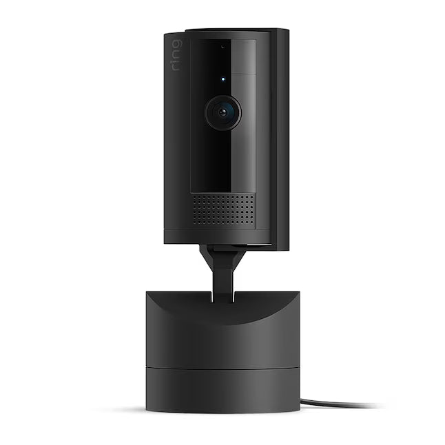 Ring Pan-Tilt Indoor Cam with 360 Degree Horizontal Pan Coverage, Live View & Two-Way Talk, and HD Video, Black