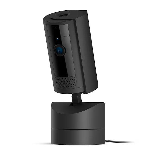 Ring Pan-Tilt Indoor Cam with 360 Degree Horizontal Pan Coverage, Live View & Two-Way Talk, and HD Video, Black