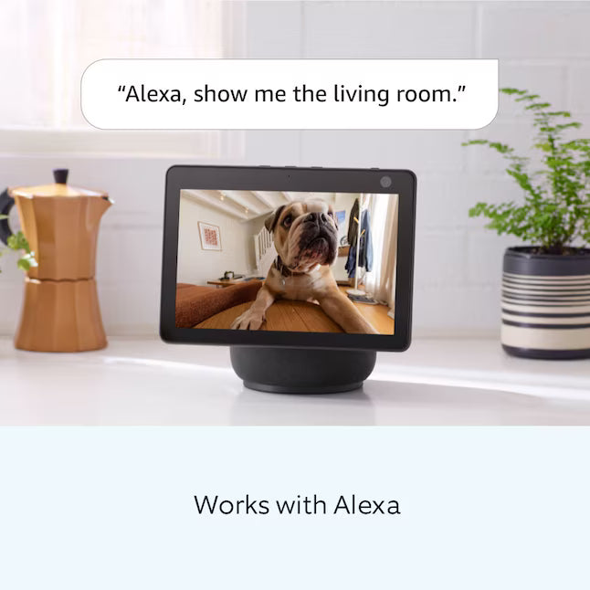 Ring Indoor Cam (2nd Gen) - Plug-In Smart Security Wifi Video Camera, with Included Privacy Cover, Night Vision, White