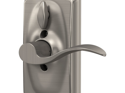 Schlage Camelot-Accent Satin Nickel Keypad Electronic Handle Lock