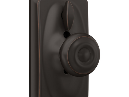 Schlage Customizable Keying Camelot-Georgian Aged Bronze Keypad Electronic Knob Lock