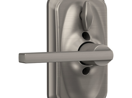 Schlage Customizable Keying Plymouth-Latitude Satin Nickel Keypad Electronic Handle Lock