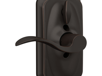 Schlage Customizable Keying Plymouth-Accent Aged Bronze Keypad Electronic Handle Lock