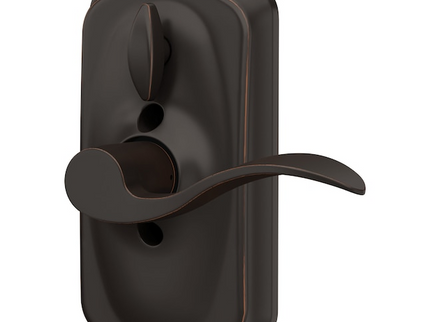 Schlage Customizable Keying Plymouth-Accent Aged Bronze Keypad Electronic Handle Lock