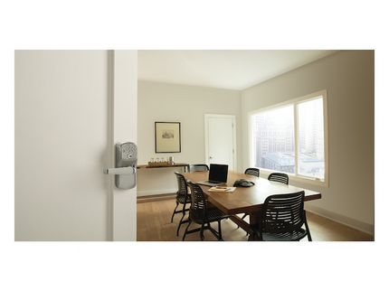 Schlage Plymouth Satin Chrome Keypad Electronic Handle Lock