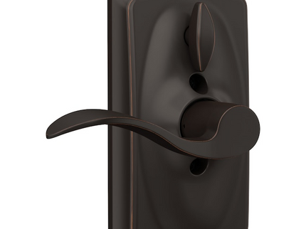 Schlage Customizable Keying Camelot-Accent Aged Bronze Keypad Electronic Handle Lock