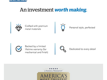 Schlage Arrive Camelot Satin Nickel Electronic Deadbolt and Accent Door Handle Bundle