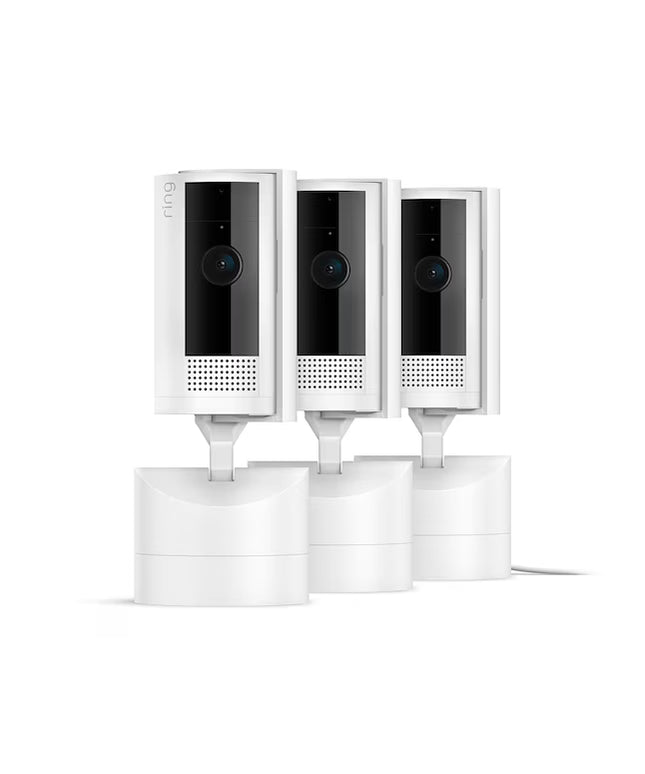 Ring Pan-Tilt Indoor Cam with 360 Horizontal Pan Coverage, Live View and Two-Way Talk, and HD Video 3-Pack