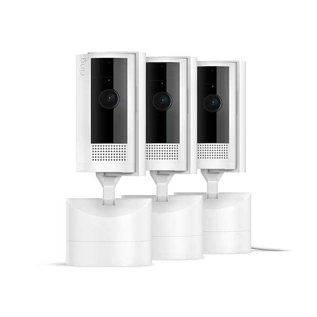 Ring Pan-Tilt Indoor Cam with 360 Horizontal Pan Coverage, Live View and Two-Way Talk, and HD Video 3-Pack