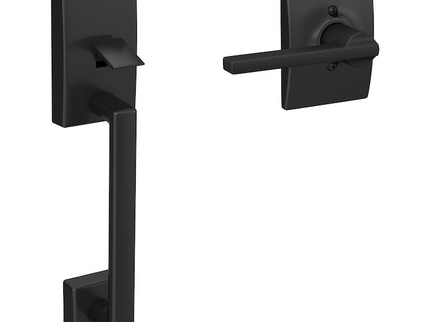 Schlage Arrive Century Matte Black Electronic Deadbolt and Century Handleset Bundle