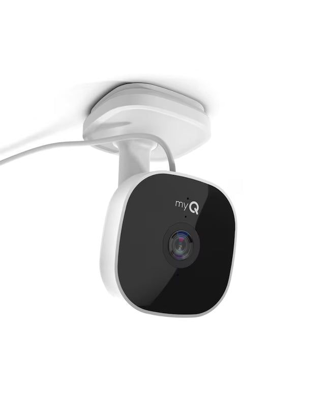 Chamberlain myQ Smart Indoor/Outdoor 1-Channel 1-Camera 1080P Plug-in Garage No Internal Memory Internet Cloud-based Security Camera System