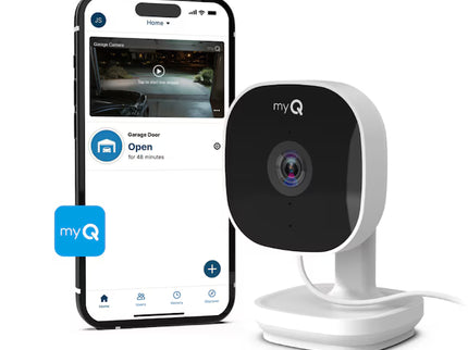 Chamberlain myQ Smart Indoor/Outdoor 1-Channel 1-Camera 1080P Plug-in Garage No Internal Memory Internet Cloud-based Security Camera System