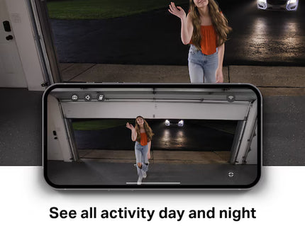 Chamberlain myQ Smart Indoor/Outdoor 1-Channel 1-Camera 1080P Plug-in Garage No Internal Memory Internet Cloud-based Security Camera System